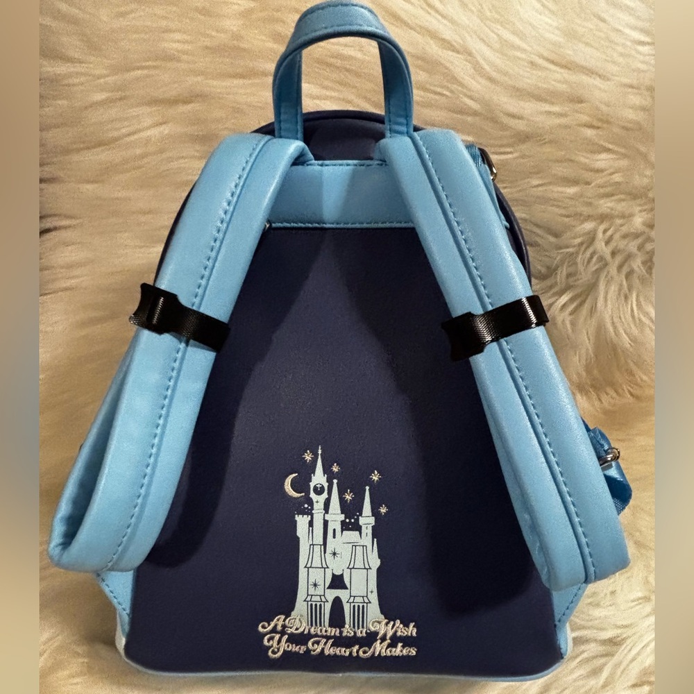 Loungefly Cinderella Castle Glow Mini Backpack NWOT - Picture 3 of 12
